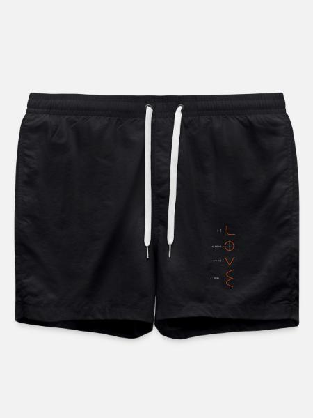 all you need .... - Swim Trunks - black