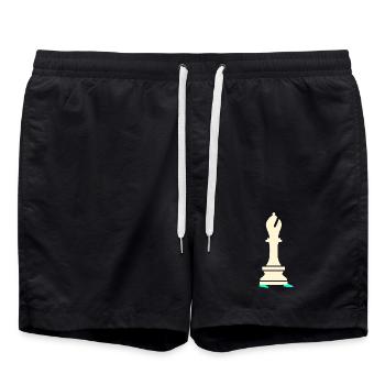 Courses de course sportives d’échecs - Short de bain - noir - Devant - AI Model Male 185 light (185cm)