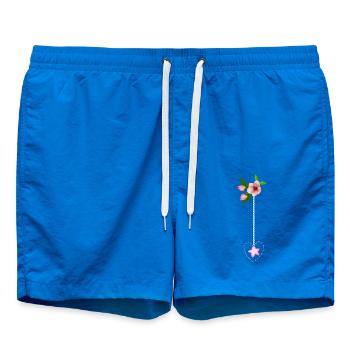 Composition florale - Short de bain - cobalt blue - Devant