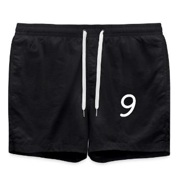9 - Swim Trunks - black - Front - AI Model Male 185 light (185cm)