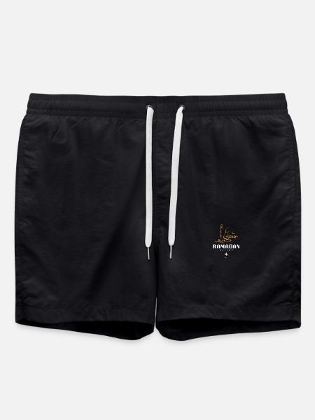 Ramadan Mubarak - Swim Trunks - black