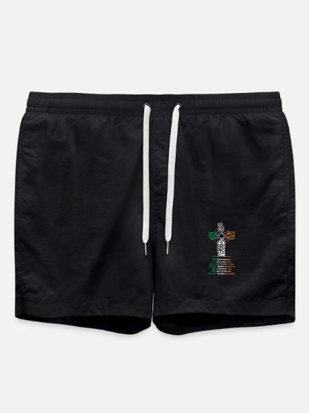Celtic Cross - Swim Trunks - black