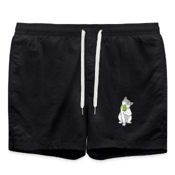 Popsicles pour chat - Short de bain - noir - Devant - AI Model Male 185 light (185cm)