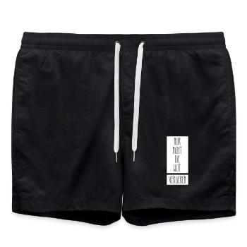 Nur nicht die Wut verlieren - Badeshorts - Schwarz - Vorne - AI Model Male 185 light (185cm)