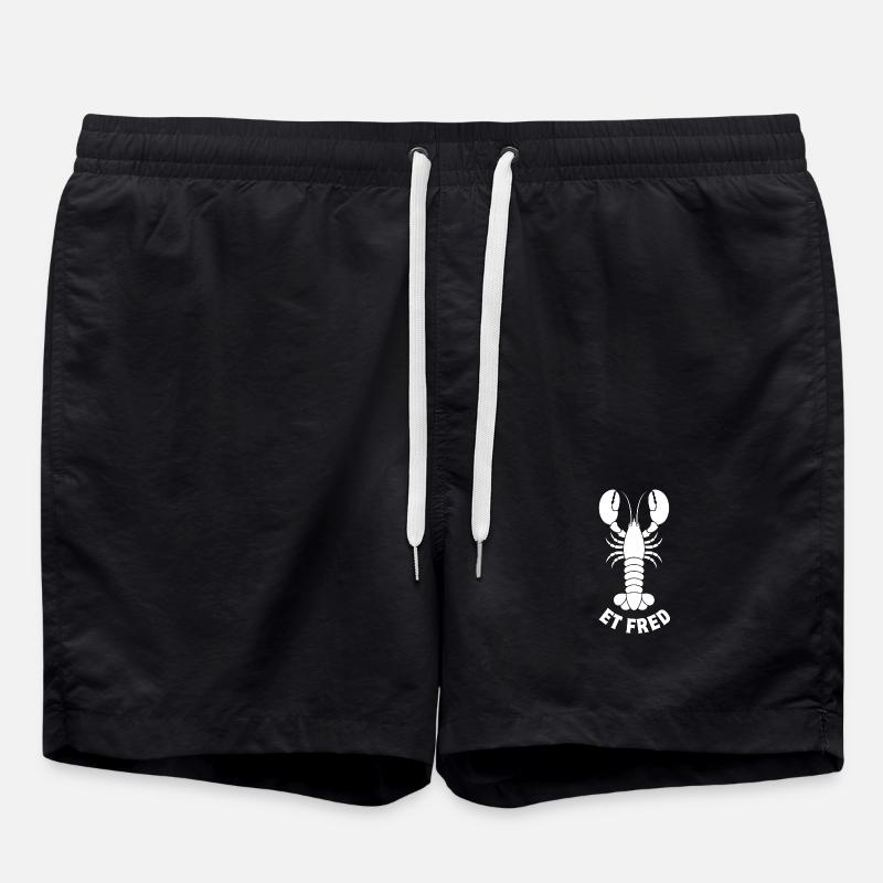 lobster, lobster, crustacean - Swim Trunks - black