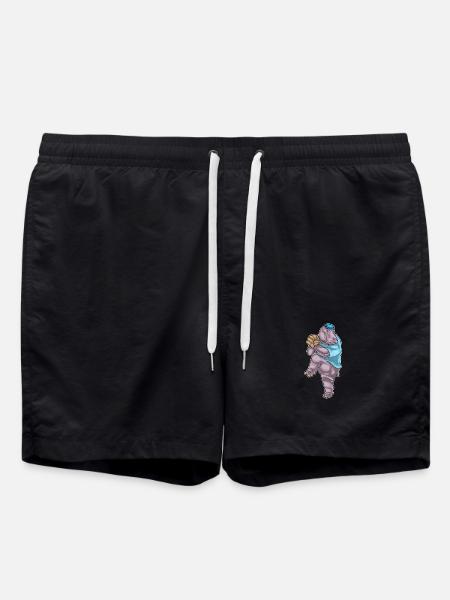Hippopotamus Gant de baseball - Short de bain - noir