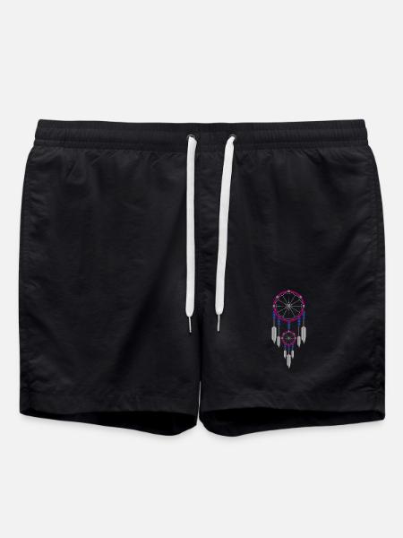 Attrape-rêves violet et bleu - Short de bain - noir
