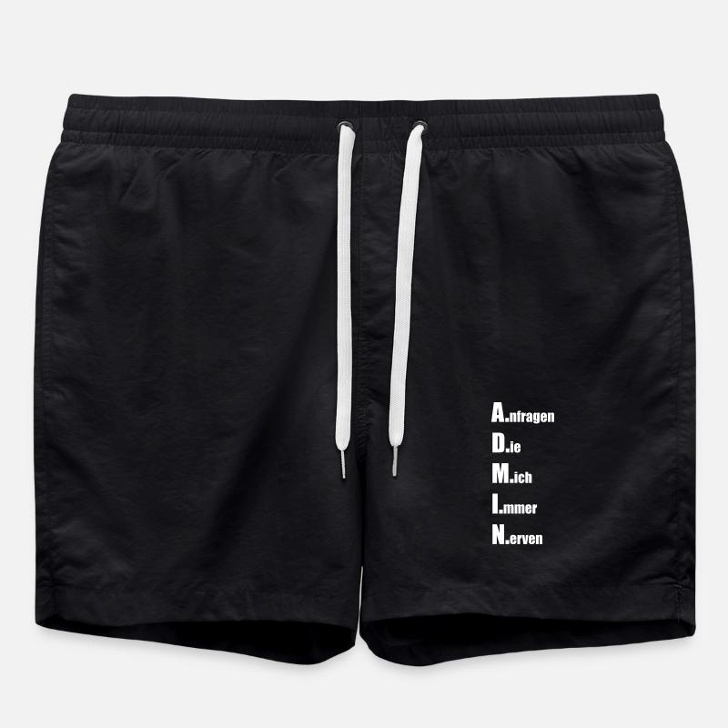 A.nfragen D.ie M.ich I.mmer N.erven - Badeshorts - Schwarz