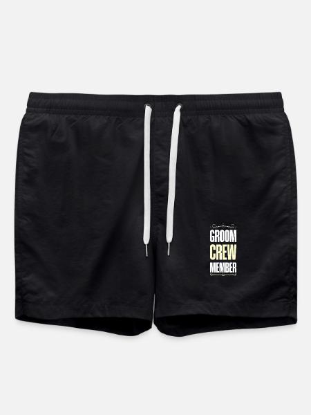 Groom Crew - Swim Trunks - black