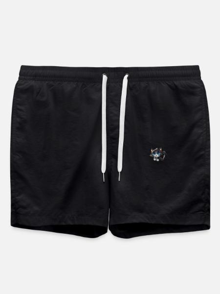 Black Cat - Badeshorts - Schwarz