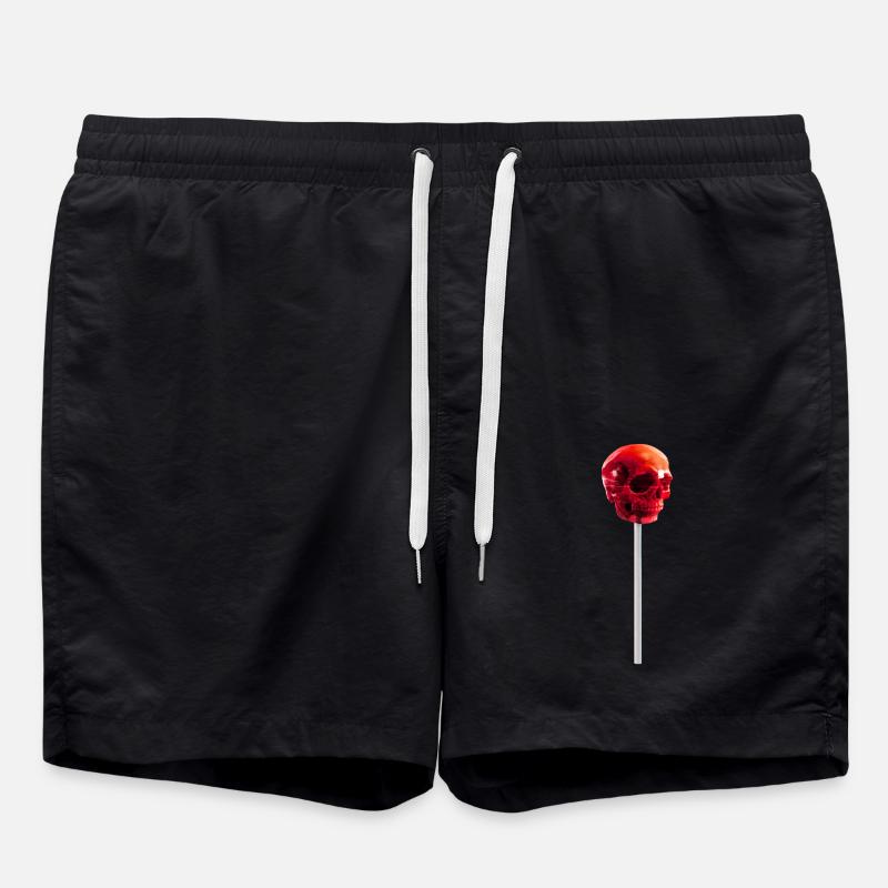 Skullipop - Lollipop Skull Candy - Swim Trunks - black