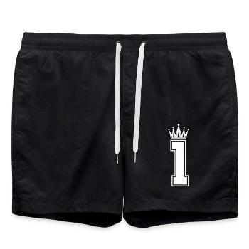 1 couronne - Short de bain - noir - Devant - AI Model Male 185 light (185cm)