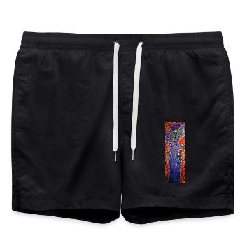 ELEGANCE - Swim Trunks - black - Front - AI Model Male 185 light (185cm)