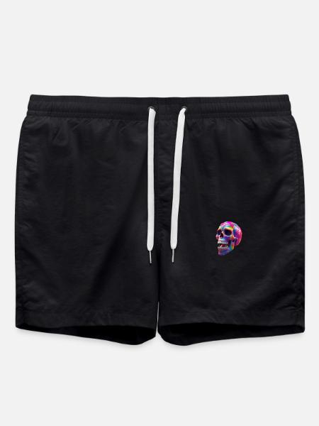 Skull - Swim Trunks - black