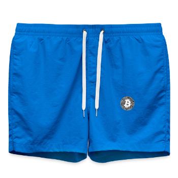 vintage bitcoin - Swim Trunks - cobalt blue - Front