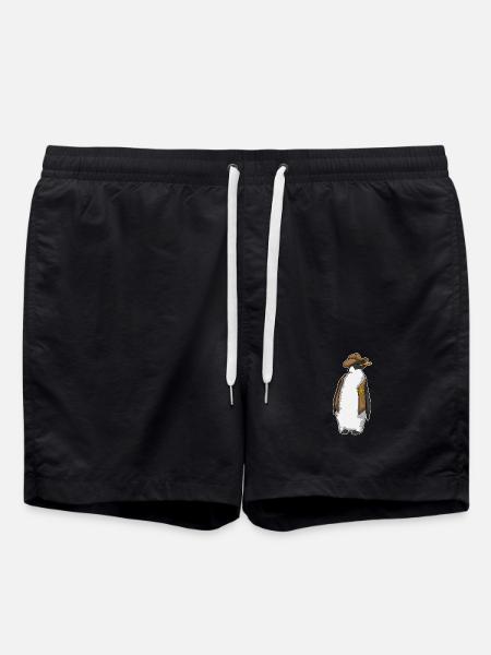 Chapeau du shérif du shérif Pingouin - Short de bain - noir