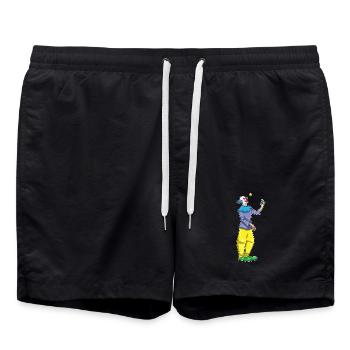 Clown Halloween Jonglieren - Badeshorts - Schwarz - Vorne - AI Model Male 185 light (185cm)