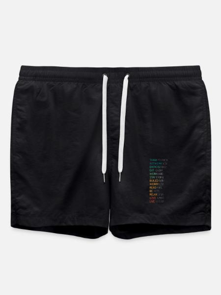 THINK POSITIVE - Swim Trunks - black