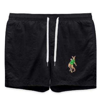 Baseball Kangourou - Short de bain - noir - Devant - AI Model Male 185 light (185cm)