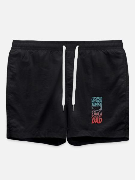 Fußball Papa - Badeshorts - Schwarz