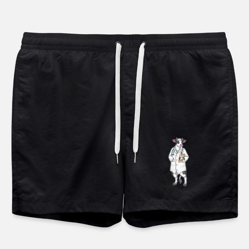 Stéthoscope Cow Doctor - Short de bain - noir