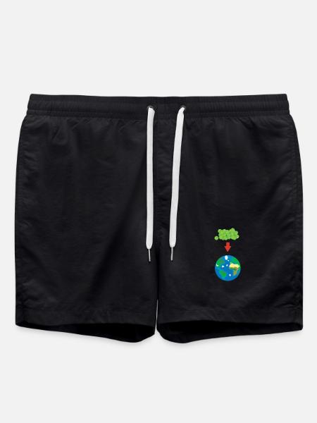 peas on earth - Swim Trunks - black