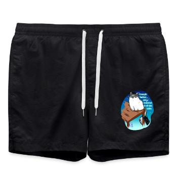 l bought Twitter... and knocked it off the table - Badeshorts - Schwarz - Vorne - AI Model Male 185 light (185cm)