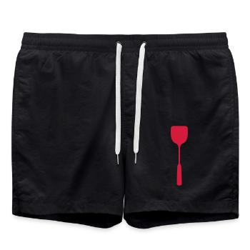 cook - Swim Trunks - black - Front - AI Model Male 185 light (185cm)