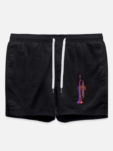 Trompete - Badeshorts - Schwarz