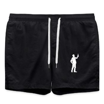 Silhouette Alcool - Short de bain - noir - Devant - AI Model Male 185 light (185cm)
