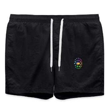 ÉTOILES astérisques beaucoup d’étoiles - Short de bain - noir - Devant - AI Model Male 185 light (185cm)