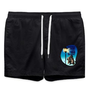 Black market Spezial: Grade a eggs - Badeshorts - Schwarz - Vorne - AI Model Male 185 light (185cm)