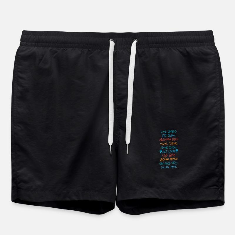 Live Simple 2 - Swim Trunks - black