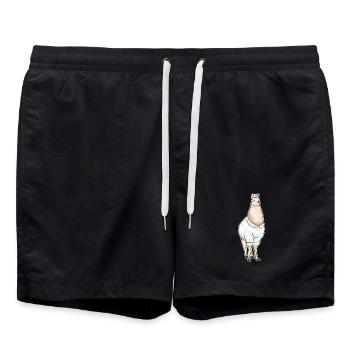 Lama Nurse - Swim Trunks - black - Front - AI Model Male 185 light (185cm)