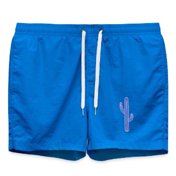 Chemise minimaliste en cactus – Esthétique bohème du désert - Short de bain - cobalt blue - Devant