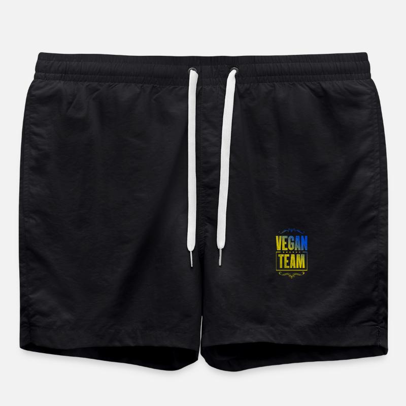 Vegan Crew - Swim Trunks - black