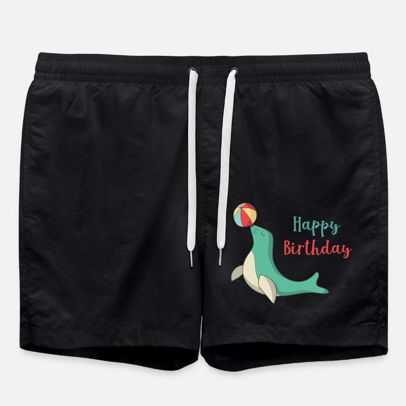anniversaire - Short de bain - noir