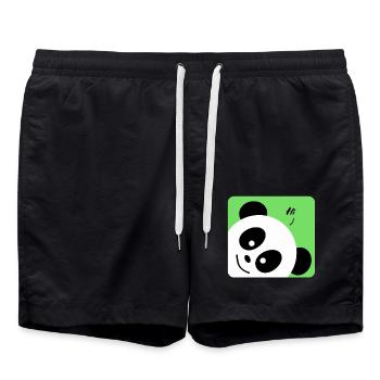 Animal panda - Animal panda - Swim Trunks - black - Front - AI Model Male 185 light (185cm)