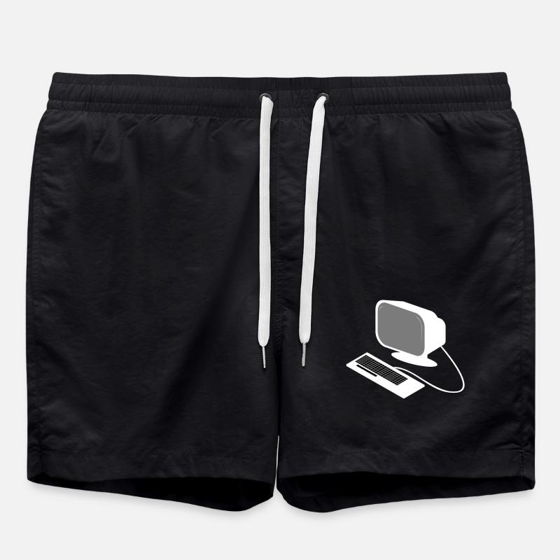 Ordinateur - Short de bain - noir