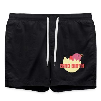 Naissance sur œuf - naissance de l'œuf - Short de bain - noir - Devant - AI Model Male 185 light (185cm)