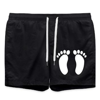pieds - Short de bain - noir - Devant - AI Model Male 185 light (185cm)