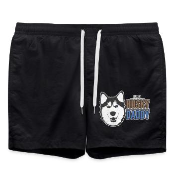 husky - Swim Trunks - black - Front - AI Model Male 185 light (185cm)
