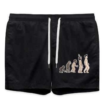Evolution - Badeshorts - Schwarz - Vorne - AI Model Male 185 light (185cm)