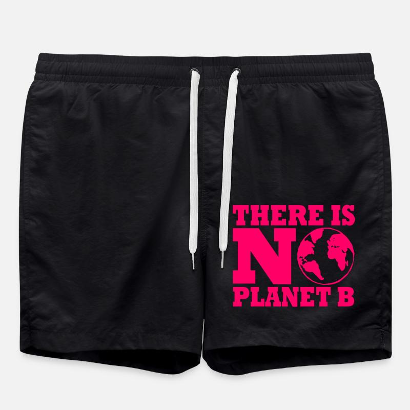 There is no planet B - Swim Trunks - black