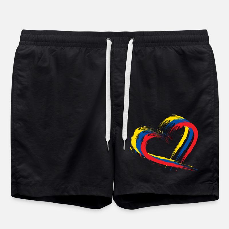 Ecuador - Badeshorts - Schwarz