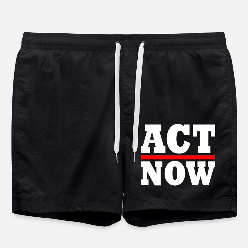 Act now - Short de bain - noir