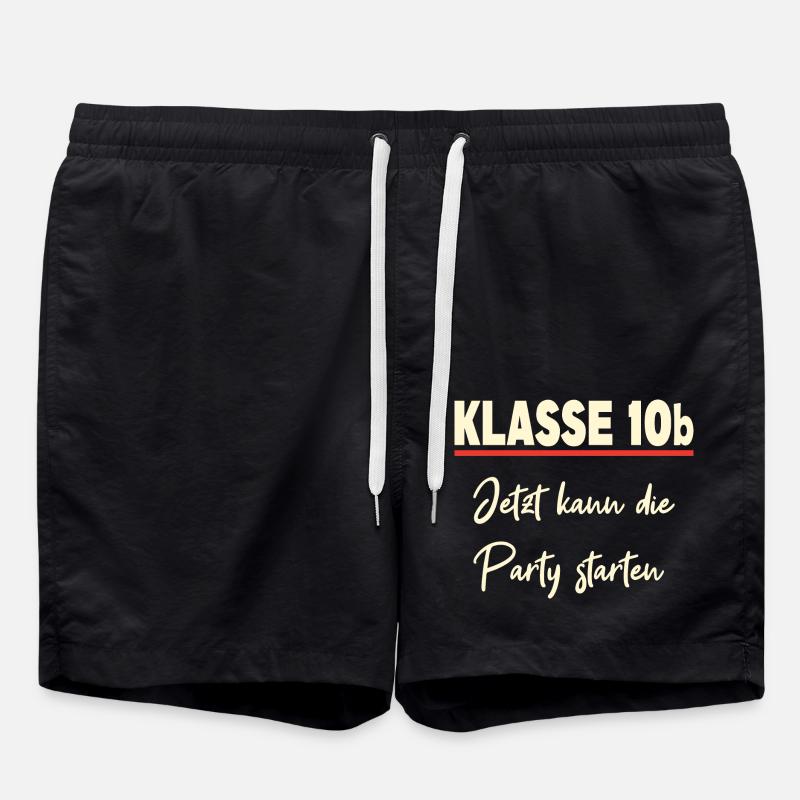 Klasse 10b Klassenfahrt - Badeshorts - Schwarz