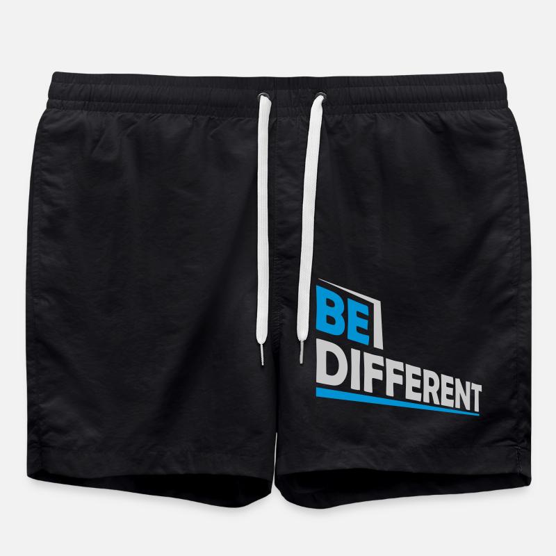 Be different Logo Design - Swim Trunks - black