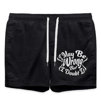 I may be wrong - Swim Trunks - black - Front - AI Model Male 185 light (185cm)
