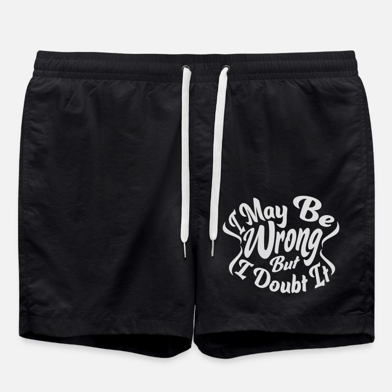 I may be wrong - Badeshorts - Schwarz